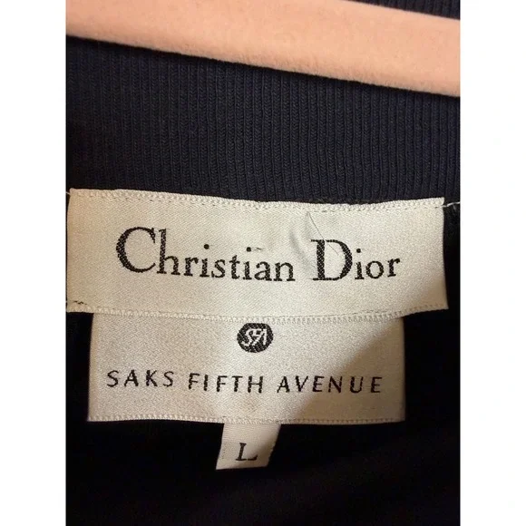 Vintage Christian Dior Velour Lounge Dress Saks Fifth Avenue Blue L 361668 - Picture 4 of 7